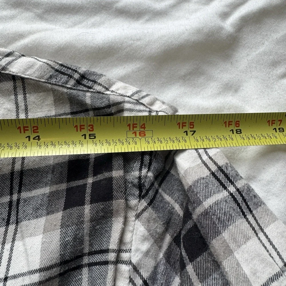 Banana Republic 100% Cotton Untucked Fit‎ Men's S Plaid Luxe Lumberjack Preppy